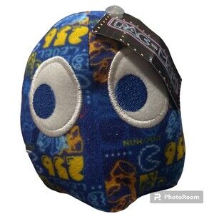 Pac-Man Plush Toy Stuffed Doll 80"s Blue Arcade Rare New Ms Pacman Toy Doll